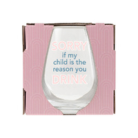 Splosh Teacher Stemless Glass - Sorry