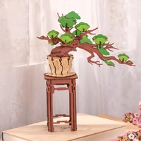 Rolife Wooden Model - DIY 3D Wooden Puzzle Evergreen Pine Bonsai
