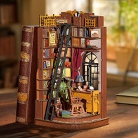 Rolife Wooden Model - DIY Miniature House Book Nook Silent Corner Study