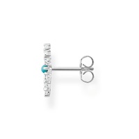 Thomas Sabo Charm Club - Single Stud Turquoise Stone Silver Earring