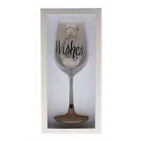 Rose Gold Wine Glass - 21 Wishes