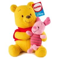 Disney x Gund - Knit Winnie the Pooh & Piglet Plush 25cm
