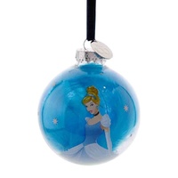 Disney D100 Christmas By Widdop And Co Glass Bauble  - Cinderella