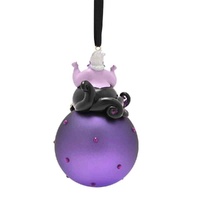 Disney Christmas by Widdop and Co - Ursula on Glass Bauble