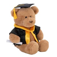 With Heart Graduation Bear With Scroll - Large