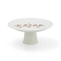 Royal Worcester Wrendale Designs Footed Cake Stand - 'One Snowy Day' Christmas Birds