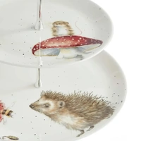 Royal Worcester Wrendale Designs 2-Tier Cake Stand - Mouse