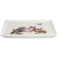 Royal Worcester Wrendale Square Plate - Woodland Animals