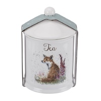 Wrendale Designs By Royal Worcester Canister Tea - Foxgloves Fox