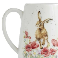 Royal Worcester Wrendale Designs Posy Jug - 'Field of Flowers' Hare
