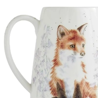 Royal Worcester Wrendale Designs Posy Jug - 'Contemplation' Fox