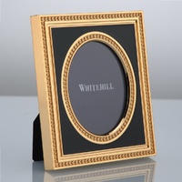 Whitehill Frames - Empire Black & Gold oval Frame 3x2"