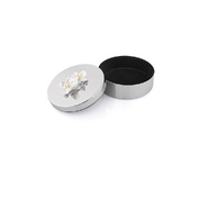 Whitehill Giftware - Blossom Deco Nickel Plated Trinket Box