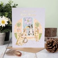 Wrendale Designs The Country Set Greeting Card - Beautiful New Home