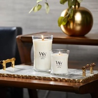 WoodWick Candle - Medium White Teak