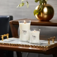 WoodWick Medium Candle - White Teak