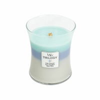 Woodwick Medium Trilogy Candle - Woven Comforts 