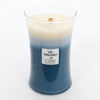 Woodwick Large Trilogy Candle - Beachfront Cottage