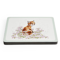 Wrendale Designs by Pimpernel Placemats - 'Wildflower' Animal Set of 4 Regular