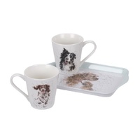Royal Worcester Wrendale Mug and Tray Set - Dogs