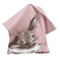 Wrendale Designs by Pimpernel Tea Towel - Pink Rabbit