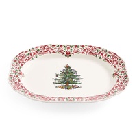 Spode Christmas Tree - Yuletide Rectangular Dish 27.5cm