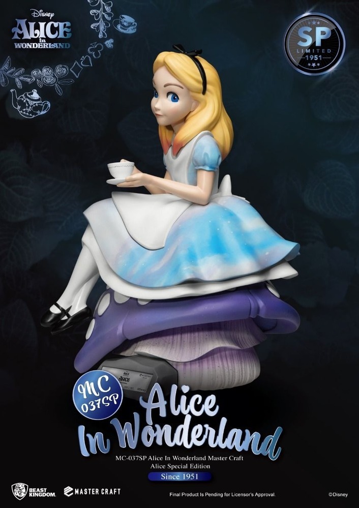 Master Craft The White Rabbit Figure, Disney Alice in Wonderland Figure
