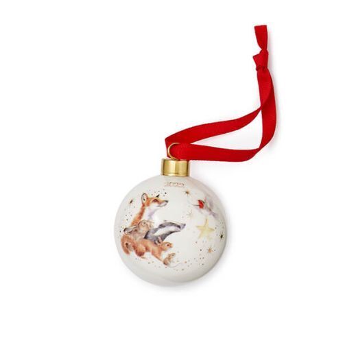 Royal Worcester Wrendale Christmas Bauble Star Of Wonder Wrendale