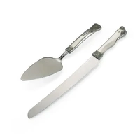Royal Selangor - Roses & Ribbons Cake Knife & Server Set