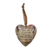 Kelly Rae Roberts Heart Ornament -  Something Beautiful