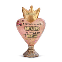 Demdaco Kelly Rae Roberts Heart Sculpture - Forever Blessed