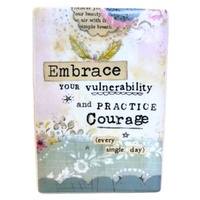 Kelly Rae Roberts Wall Plaque - Embrace Courage