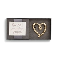 Demdaco Giving Pin - Gold Heart