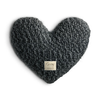 Demdaco Giving Heart Pillow - Charcoal