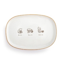 Winnie The Pooh Gifting - Sit a Bit Ceramic Oval Platter