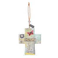 Demdaco Kelly Rae Roberts Hanging Ornament - Grace Cross