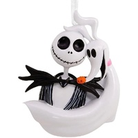 Hallmark Resin Hanging Ornament - Disney Nightmare Before Christmas Jack Skellington and Zero