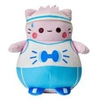 Pembe the Pink Cat Plush - Workout