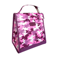 Sachi Insulated Kids Lunch Pouch - Camo Pink