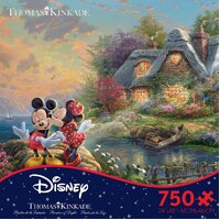 Thomas Kinkade Disney 750pc Puzzle - Mickey & Minnie