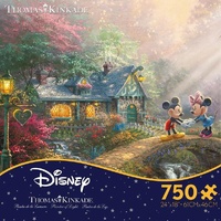 Thomas Kinkade Disney 750pc Puzzle - Mickey & Minnie Sweetheart Bridge