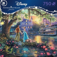 Thomas Kinkade Disney 750pc Puzzle - The Princess And The Frog