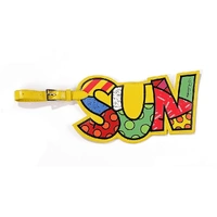 Romero Britto Luggage Tag - Sun
