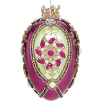 Mark Roberts Faberge Jewel Egg Hanging Ornament - Green & Purple