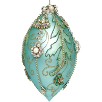 Mark Roberts King's Jewel Finial Hanging Ornament - Turquoise