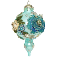 Mark Roberts King's Jewel Extra Fancy Finial Hanging Ornament - Turquoise