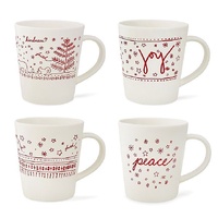 Ellen DeGeneres by Royal Doulton - Christmas Mug Set of 4