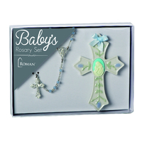 Roman Inc - Baby's First Rosary Set - Blue