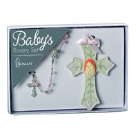 Roman Inc - Baby's First Rosary Set - Pink