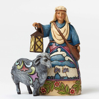 Heartwood Creek Classic - Shepherd-Black Sheep Mini Nativity
